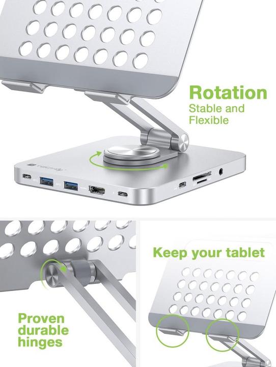Actual product image Value EFB Techly Foldable Stand Tablet 8in1