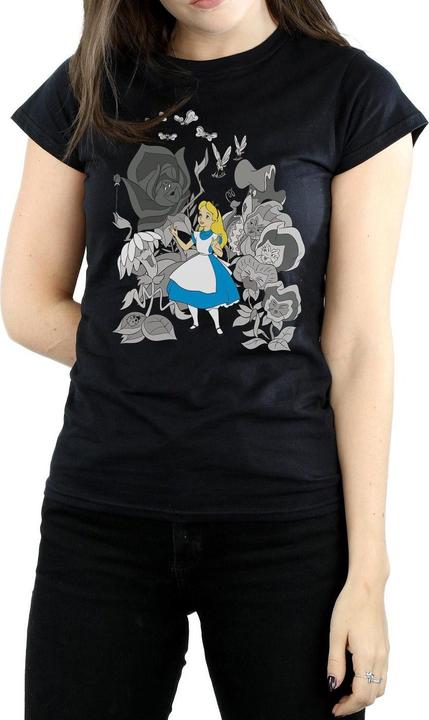 Produktbild Alice In Wonderland Blumen Baumwolle TShirt (M)