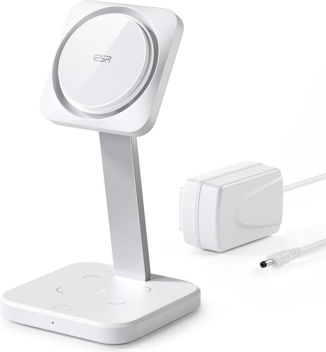 Productafbeelding ESR Draadloze oplader met CryoBoost, 3in1 Magsafe, Wit (15 W)