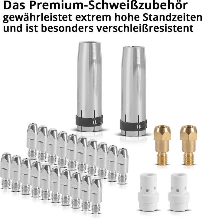 Image du produit Stahlwerk MIG MAG pièces d'usure 26 pcs AK36 MB36 accessoires torche de soudage