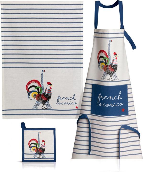 Produktbild Winkler recyceltes geschirrtuch french cocorico (50 x 70 cm)