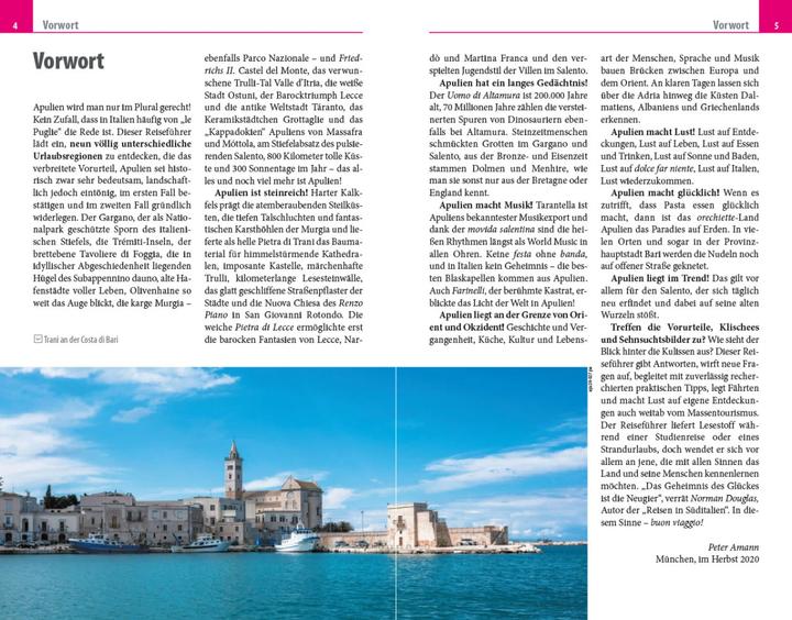 Actual product image Travel guide Puglia, Gargano, Salento (German, Peter Amann, 2021)