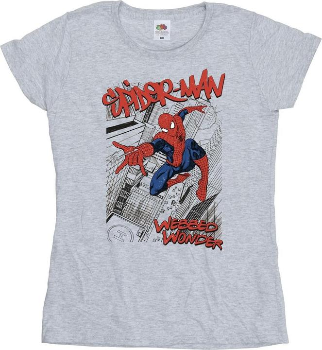 Immagine prodotto Spider-Man Sketch City Maglietta Donna (XL)