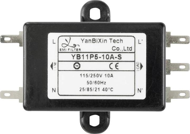 Image du produit Tru Components TC-10471952 Filtre réseau 250 V/AC 10 A 0,3 mH (L x l x H) 68 x 50