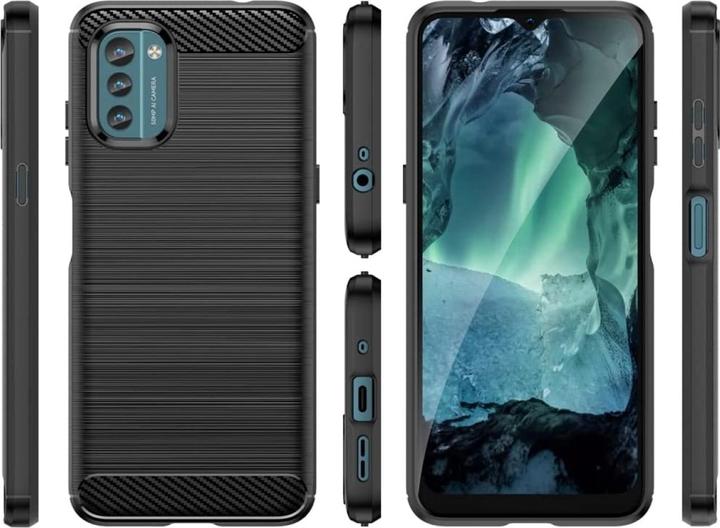 Actual product image Screenguard Nokia G21 Cover Carbon Brushed Soft TPU (Nokia G21)