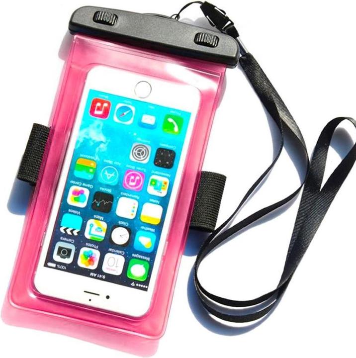 Hurtel Custodia da braccio impermeabile in PVC - rosa