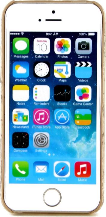 Produktbild König Design Apple iPhone SE 2020 TPU Handy Hülle Holz Optik Schutz Case Vintage Cover Etuis (Apple iPhone SE (2nd Gen))