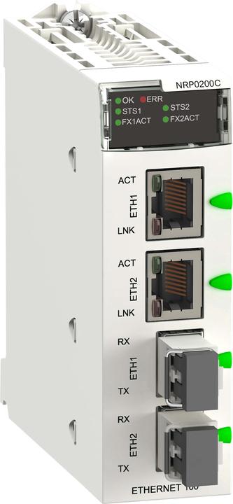 Actual product image Schneider Electric FIBRE CONVERTER MM/LC 2CH 100MB CC BMXNRP0200C