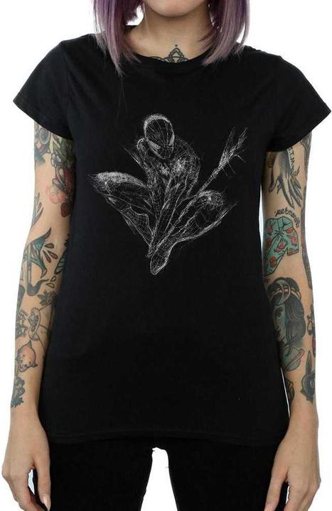 Image du produit - T-shirt SPIDER-MAN WEB CROUCH - Femme (S)