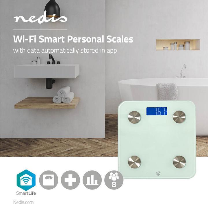 Produktbild Nedis Smarte-Personenwaage (180 kg)