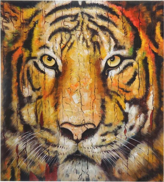 Actual product image MCW Mural Tiger (100 x 90 x 3. 5 cm)