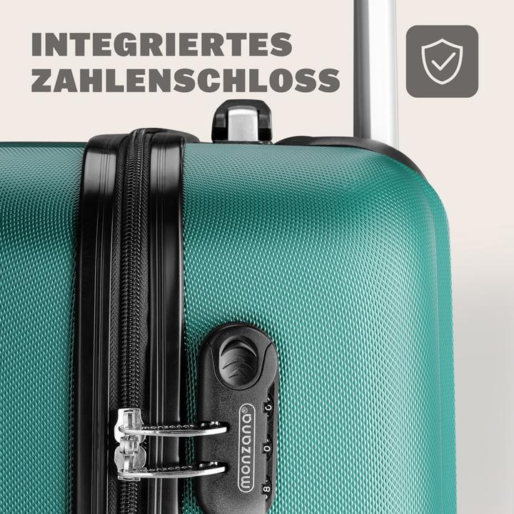 Image du produit Monzana Set de valises (89 l, Bagage à main (jusqu'à 50l), M (50 - 90l), L (90 - 115l))
