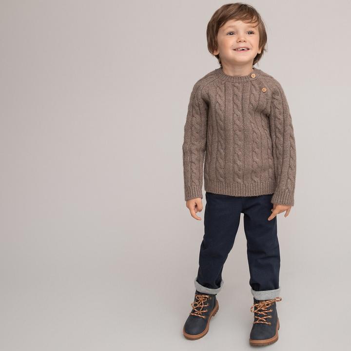 Image du produit La Redoute Collections Pull à col rond avec motif torsadé (86)