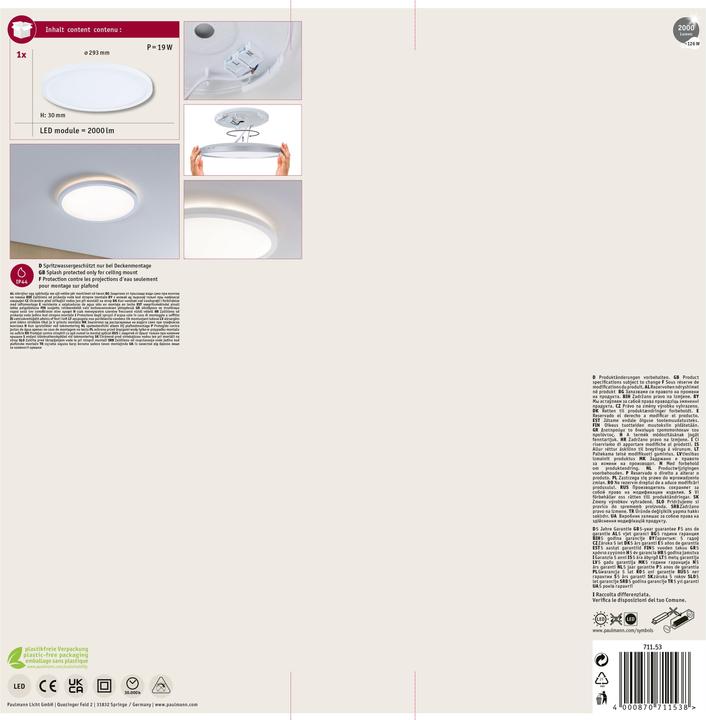 Actual product image Paulmann Atria Shine Backlight (2000 lm)