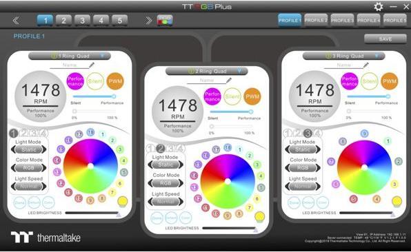 Image du produit Thermaltake Riing Quad 12 RGB White Edition (120 mm, 3 x)
