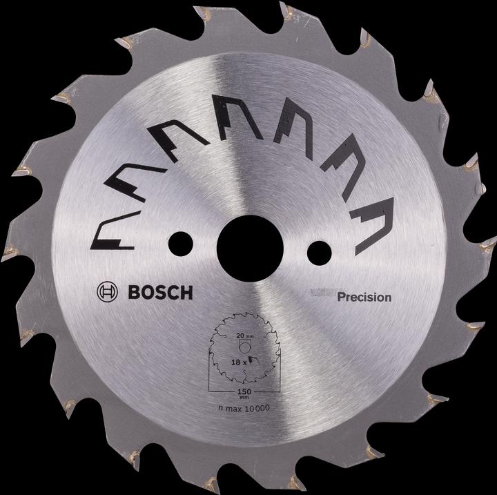 Actual product image Bosch Zubehör Circular saw blade PRECISION D= 150 mm Bore= 20 mm Z= 18