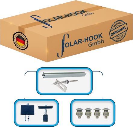 Image du produit Solar Hook Kit de montage vis à double filetage pour 2 modules