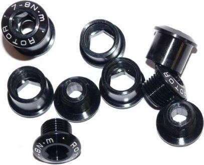 Actual product image Rotor MAS Aero Spider 2X Bolt Set - Black