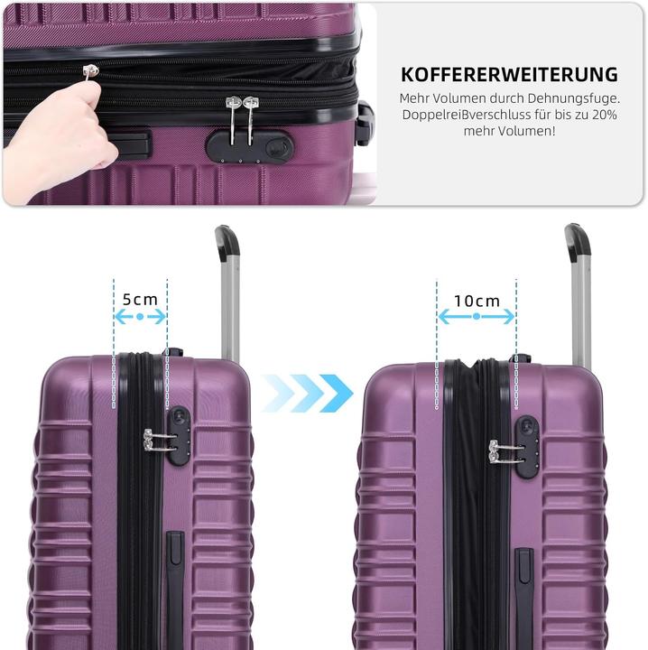 Produktbild Beibye Hartschalenkoffer mit Zwillingsrollen (115 l, XL (ab 115l))