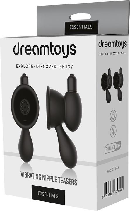 Actual product image Dream Toys Pleasure Pumps Vibrating Nipple Teasers