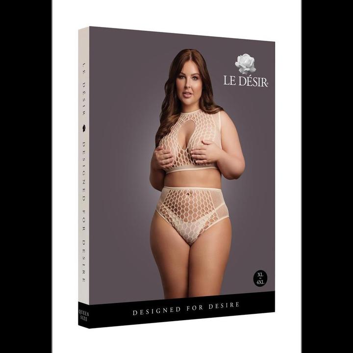 Productafbeelding Le Désir Duo Net Sleutelgat Beha Set - Damesmaat (XL, XXL, 3XL, 4XL)
