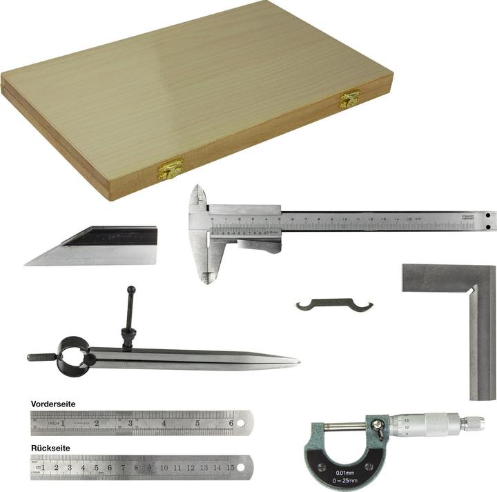 Produktbild Dema Schieblehre Messwerkzeug -Set 6 tlg (15 cm)