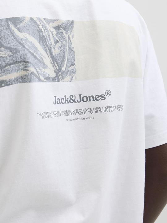 Actual product image Jack & Jones Jorsplit Back Tee Ss Crew Neck Ln (S)