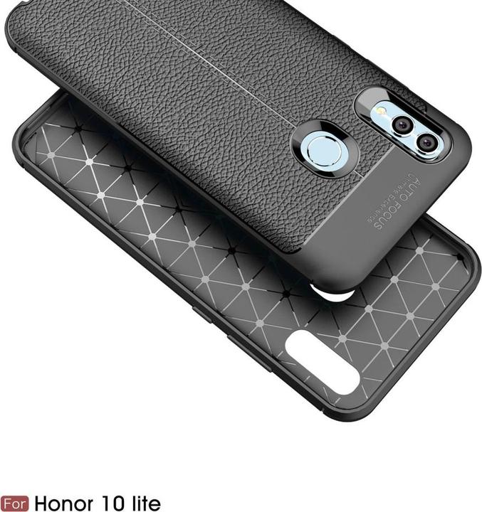 Produktbild Screenguard Honor 10 Lite Hülle Leather Design TPU Cover (Honor 10 Lite)
