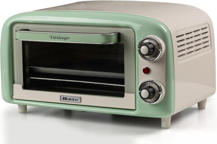 Immagine prodotto Ariete Mini forno Vintage Green (bianco/verde chiaro, 800 watt, 10 litri)