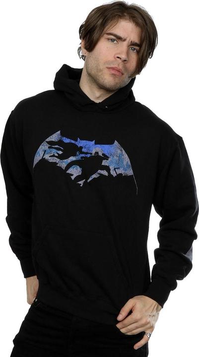 Produktbild Batman v Superman Battle Silhouette Kapuzenpullover (L)