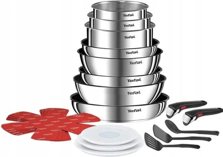 Tefal L897SK (28 cm, Pfannenset + Topfset, Aluminium)