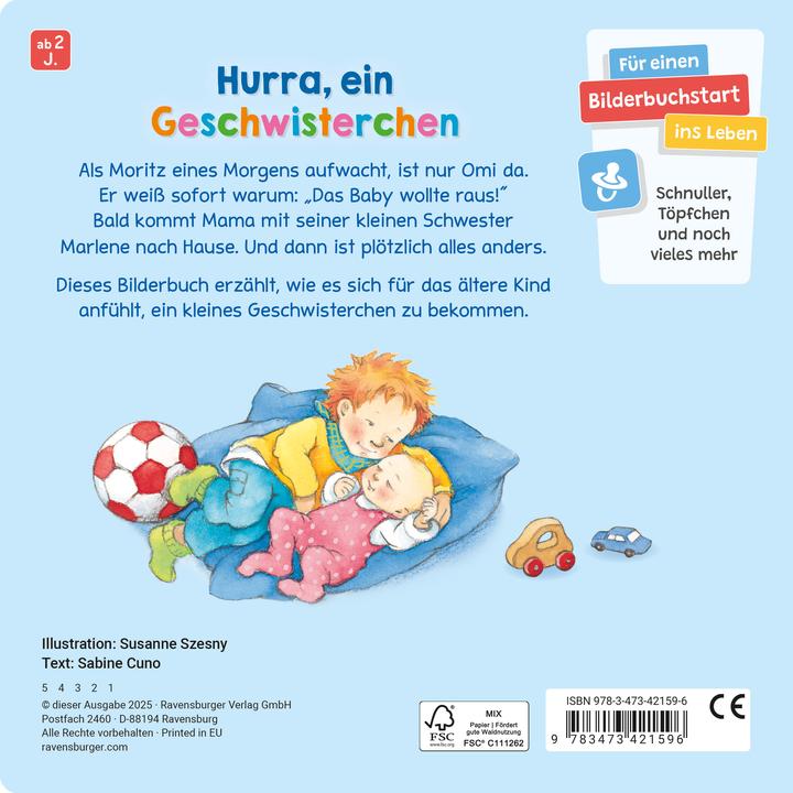 Produktbild Ravensburger Wir sind jetzt vier: Einfühlsame Vorlesegeschichte über den Familienzuwachs (Deutsch)