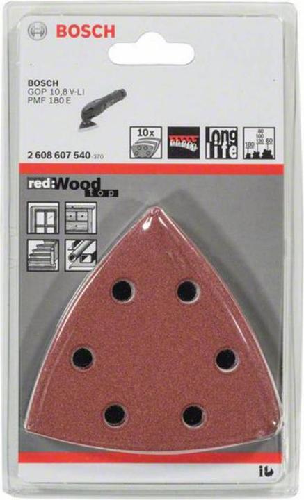 Immagine prodotto Bosch Zubehör Foglio abrasivo PRO F460, 93 x 93 mm, G60, G80, G120, G180, G240, 5 pezzi. (60, 80, 100, 120, 180)