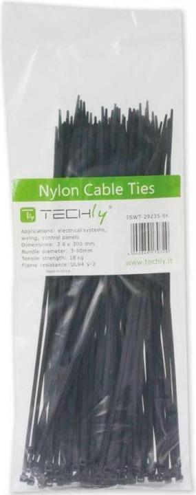 Actual product image Techly 306509 Nylon cable ties 28 (280 mm, 100 pcs.)