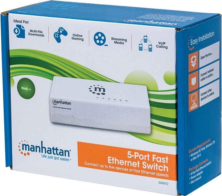 Immagine prodotto Manhattan Interruttore 5Port Fast Ethernet (5 Porti)