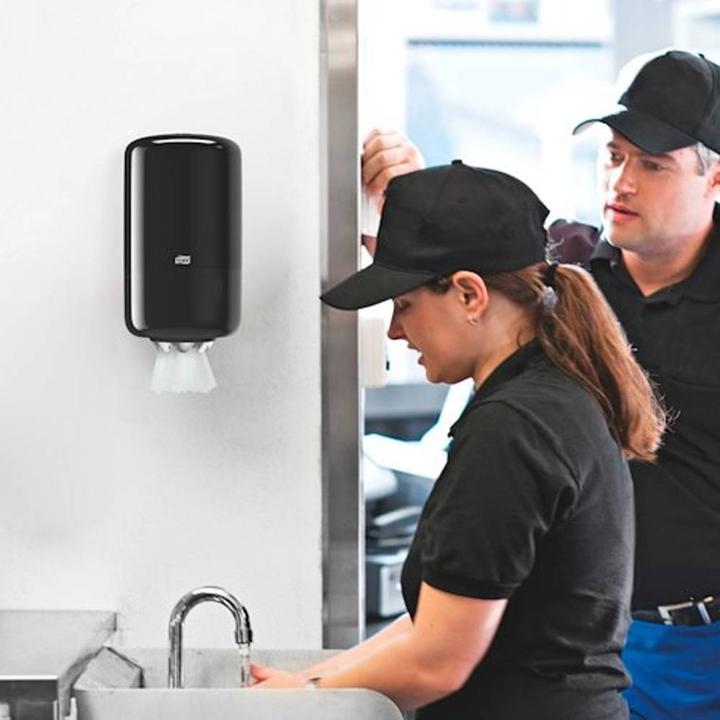 Actual product image Tork Mini inner roll dispenser black M1 558008 1 pc.