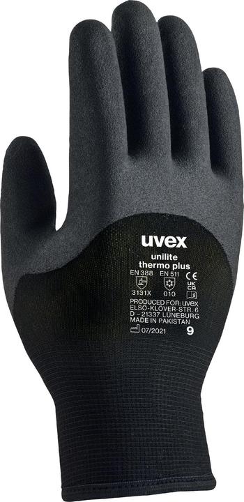 Uvex Safety Guanti multiuso unilite thermo plus, taglia 09