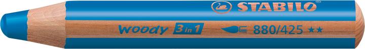 Actual product image Magni STABILO Buntstifte woody 3in1 Tiger Design 6 Stück mit Spitzer (Assorted, 6 x)