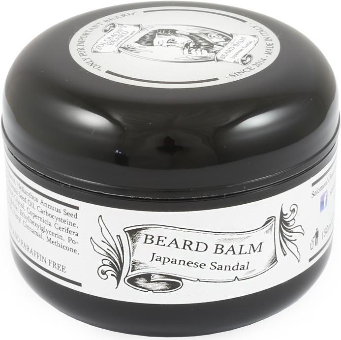 Immagine prodotto Solomon's Beard Balsamo per barba Sandalo Giapponese Balsamo per barba (150 ml)