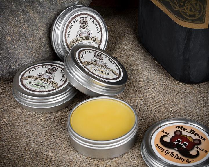 Actual product image Mr. Bear Family Wilderness Moustache Wax (30 ml)