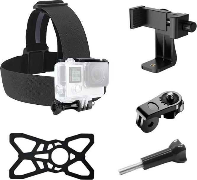 Produktbild Hermex Zubehör-Set für Action Cam Kopfgurt Halterungen Adapter