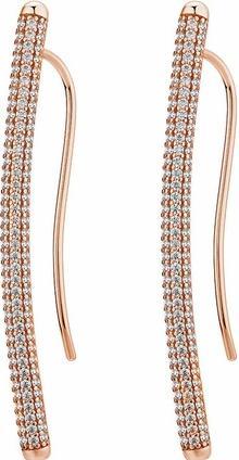 Produktbild Rosato Long bronze earrings with zircons Bianca RZBI26
