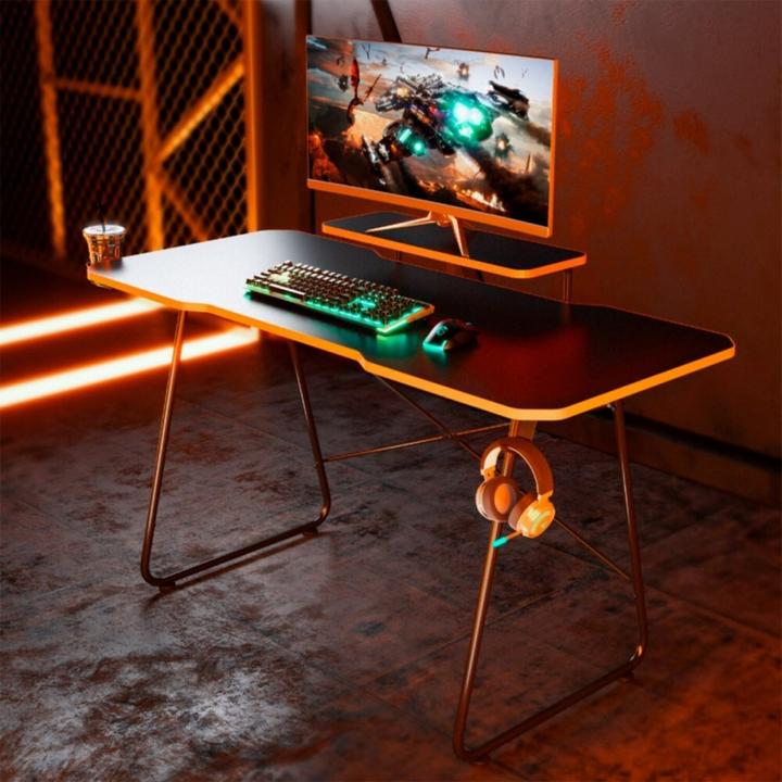 Productafbeelding Maclean NanoRS gaming bureau met monitorplank max. 50 kg hoogte 850 mm Zwart RS170
