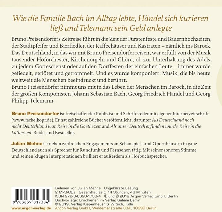 Actual product image When the music played in Germany (Bruno Preisendörfer, Julian Mehne, German)