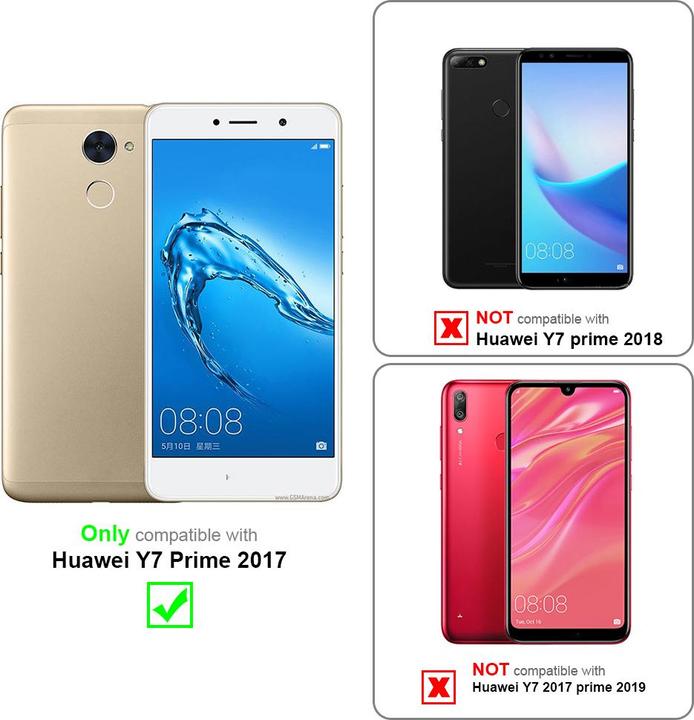 Actual product image Cadorabo Chain case for Huawei Y7 PRIME 2017 necklace cover adjustable