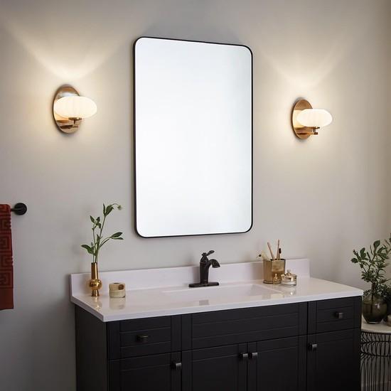 Image du produit Elstead Lighting Pim LED Applique murale G9 renard-or Opale satiné gainé IP44 (300 lm, G9)