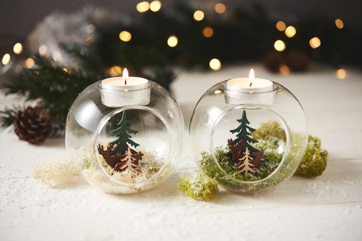 Actual product image VBS Tealight balls, 4 pieces (Ø 10 x 8.6 cm)