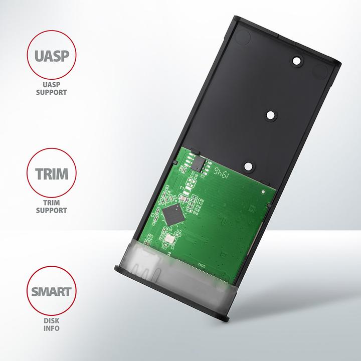 Produktbild Axagon EEM2-SBC externes Gehäuse für M.2 SSDs USB-C 3.2 Gen 2 (M.2 2280)