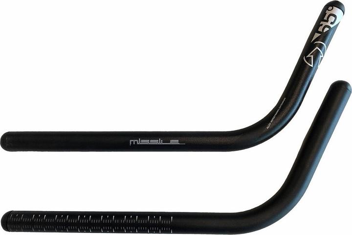 PRO AUSLEGER MISSILE AL J-BEND HIGH ALU AL-6061 (Schwarz)