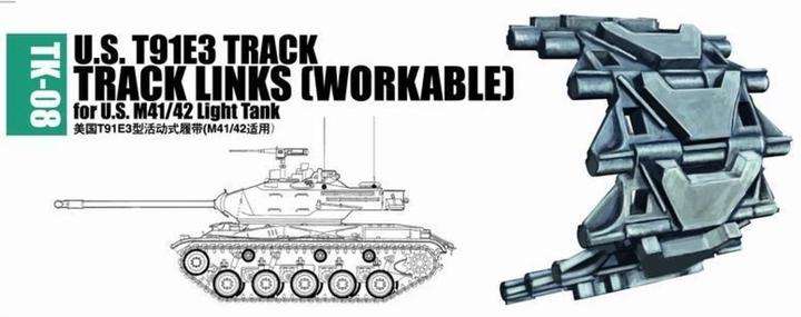 Actual product image Trumpeter U.S. T91E3 track for M41/42 light tank